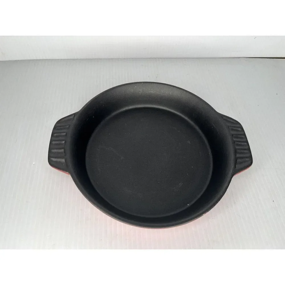 Red Crockpot Stoneware Round Baking Dish 10